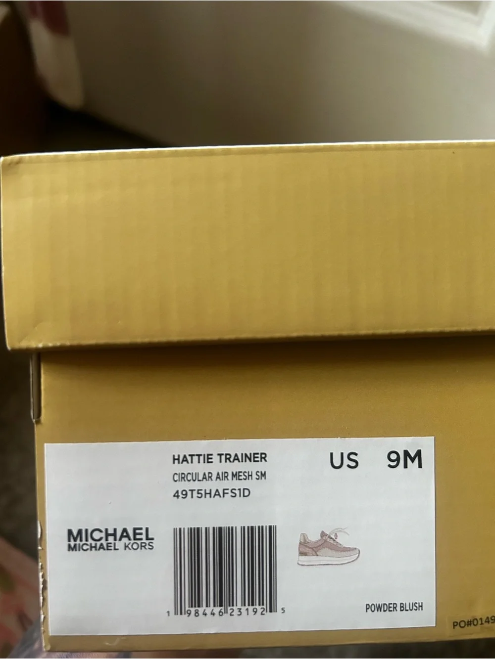 Michael Kors Hattie Trainer Sneakers Powder Blush Pink/White Size 9 New w/ Box
